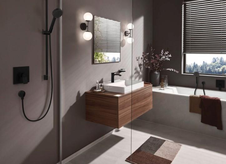 Hansgrohe Vivenis 110 håndvaskarmatur m/løft-op bundventil og CoolStart - Mat sort Hansgrohe Vivenis 110 håndvaskarmatur m/løft-op bundventil og CoolStart - Mat sort