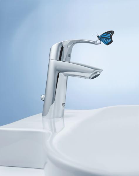 Grohe Eurosmart New h&aring;ndvaskarmatur m/bundventil & l&oslash;ftestang