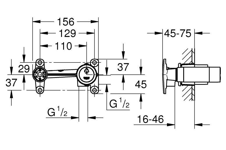 Grohe Essence New komplet armatur til indbygning i væg - Mat sort Grohe Essence New komplet armatur til indbygning i væg - Mat sort