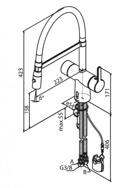 Damixa Touchless Pro køkkenarmatur - Børstet messing Damixa Touchless Pro køkkenarmatur - Børstet messing