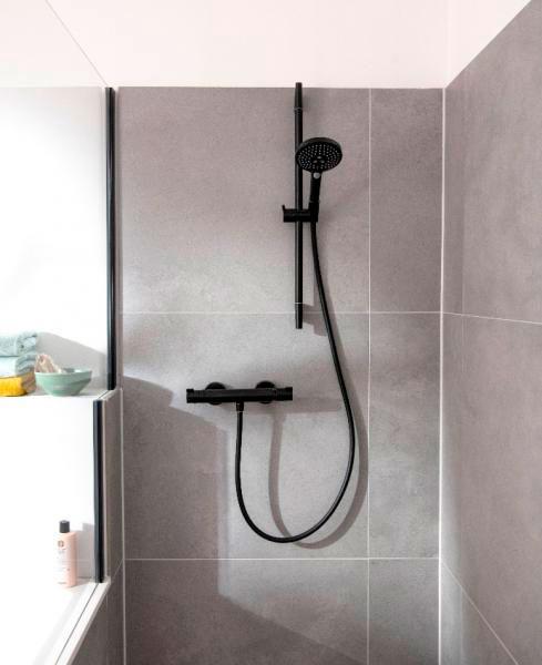 Hansgrohe Ecostat Element komplet brusesæt - Mat sort Hansgrohe Ecostat Element komplet brusesæt - Mat sort