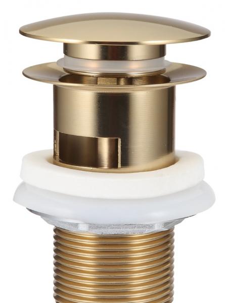 Nortiq håndvaskarmatur m/bundventil - Børstet messing Nortiq håndvaskarmatur m/bundventil - Børstet messing