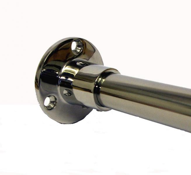 Van Der P Forhængstang 100cm m/2 vægflanger - Rustfri stål Van Der P Forhængstang 100cm m/2 vægflanger - Rustfri stål