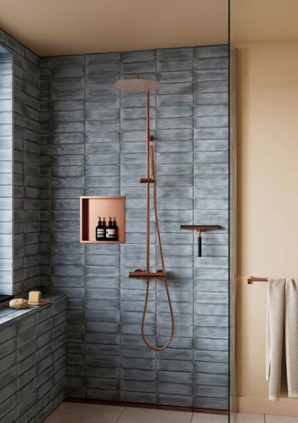 Damixa Zen bruseskraber m/holder - Børstet kobber