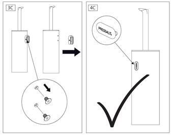 Pressalit Style toiletbørste t/væg eller gulv - Børstet stål/sort Pressalit Style toiletbørste t/væg eller gulv - Børstet stål/sort