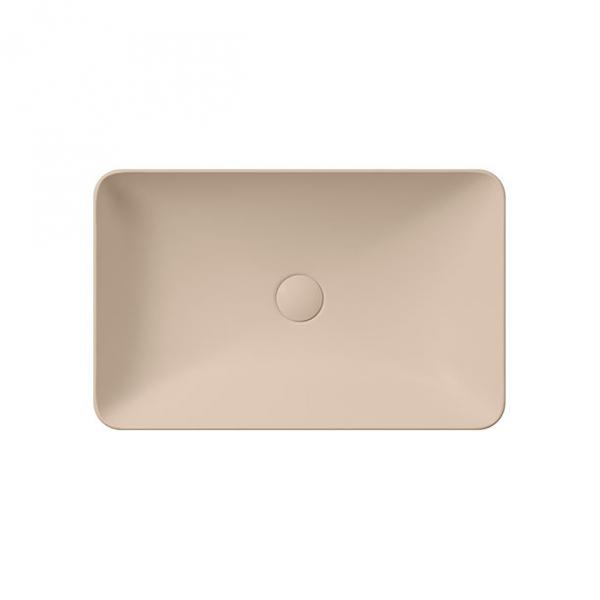 GSI Pura 60 fritstående bowlevask - Firkantet - Uden overløb - Creta