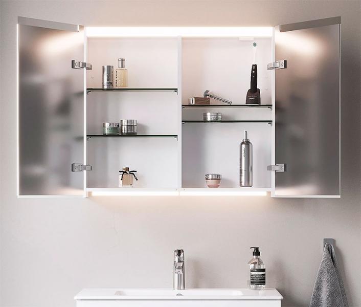 Cassøe 60 spejlskab m/lys og lysstyring - Hvid