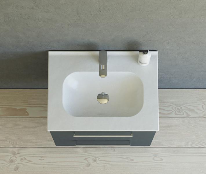 Dansani Mido+ 60 møbelsæt m/Kantate vask - Mat grå Dansani Mido+ 60 møbelsæt m/Kantate vask - Mat grå