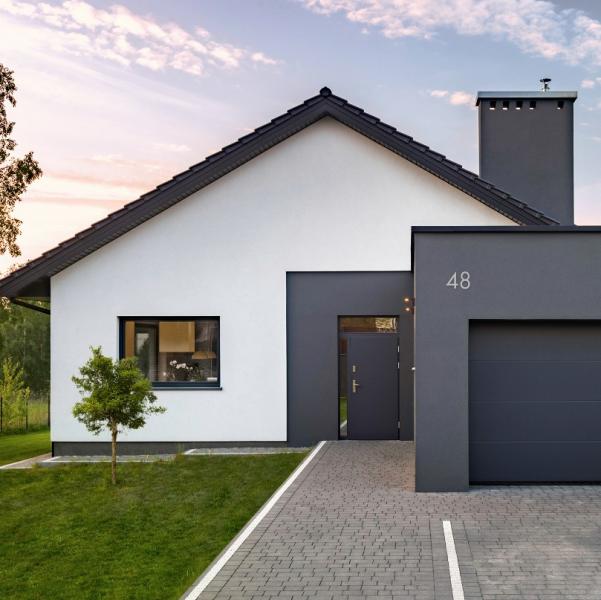 Beslagsboden Nordic husnummer 4 - Mat Grå