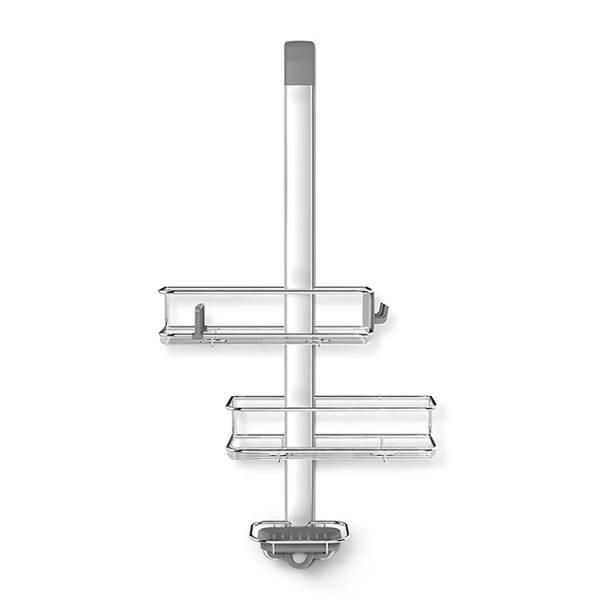 Simplehuman brusehylde til glasdør - Rustfrit stål Simplehuman brusehylde til glasdør - Rustfrit stål