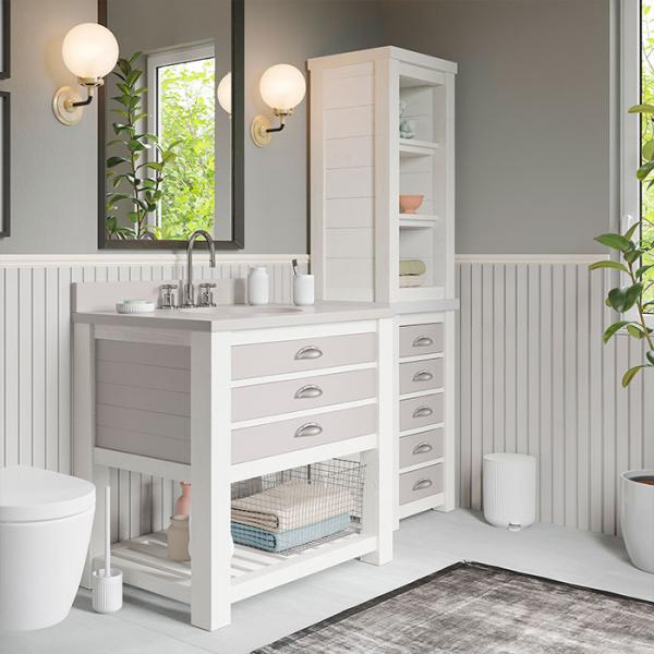 Beslagsboden Wave toiletspand m/soft close og pedal - Mat hvid Beslagsboden Wave toiletspand m/soft close og pedal - Mat hvid