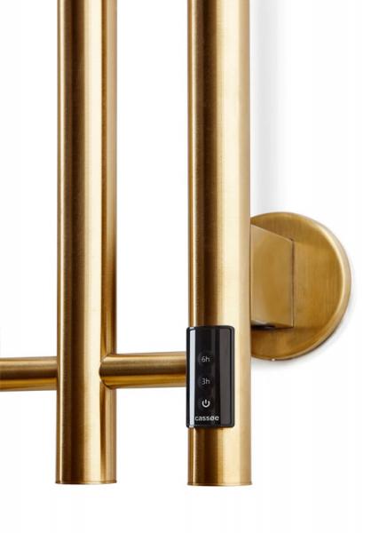 Cassøe Catania håndklædetørrer - 26x142 cm - Børstet messing