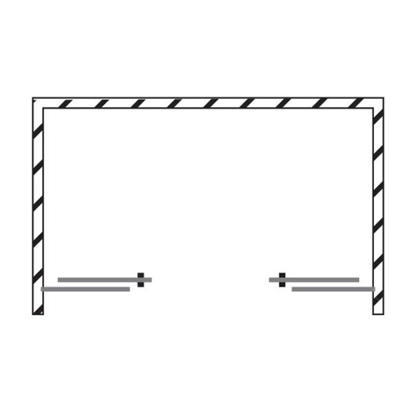 Strømberg Slide 32 skydedør nicheløsning 1400mm – Mat sort Strømberg Slide 32 skydedør nicheløsning 1400mm – Mat sort