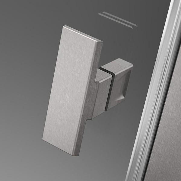 Str&oslash;mberg Noma 45 svingd&oslash;r m/sidepanel 1000mm - Venstre - Steel