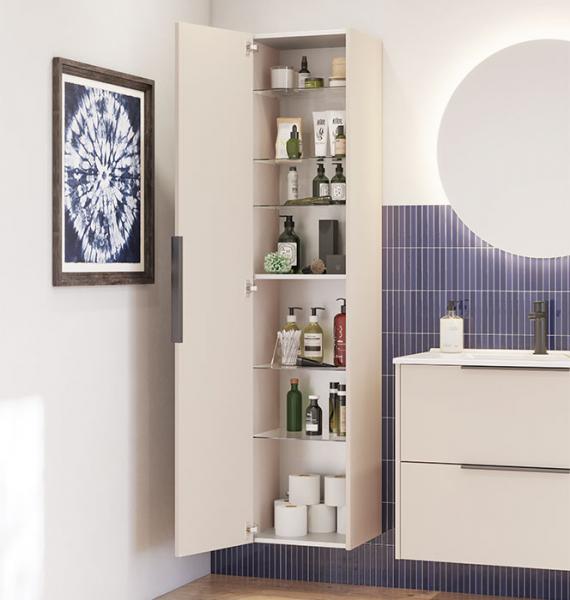 Dansani Mido+ Classic højskab m/1 låge - Mat sand Dansani Mido+ Classic højskab m/1 låge - Mat sand