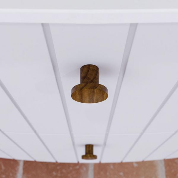 Dansani Luna Vintage 60 møbelsæt m/Stadium vask, buet og rillet front - Hvid mat Dansani Luna Vintage 60 møbelsæt m/Stadium vask, buet og rillet front - Hvid mat