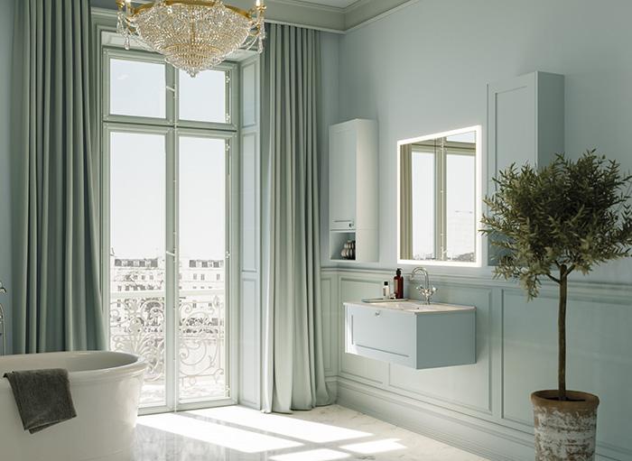 Dansani Luna Classic 80 møbelsæt m/Kantate vask og skuffe - Valgfri farve