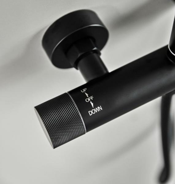 Cassøe Crystal Cut komplet pakke til badeværelset - Mat sort