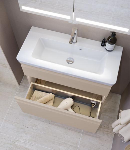 Dansani Luna Urban 80 mini møbelsæt m/Mini Larghetto vask og integrerede greb - Høj - Valgfri farve Dansani Luna Urban 80 mini møbelsæt m/Mini Larghetto vask og integrerede greb - Høj - Valgfri farve