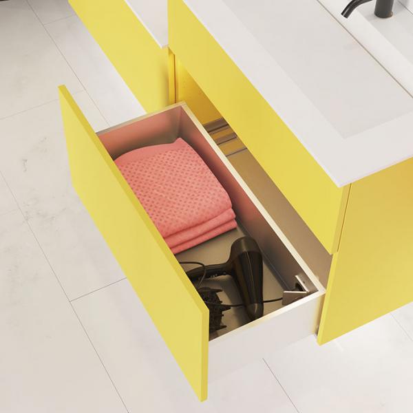 Dansani Luna Urban 160 møbelsæt m/Angular vask og skuffer - Valgfri farve