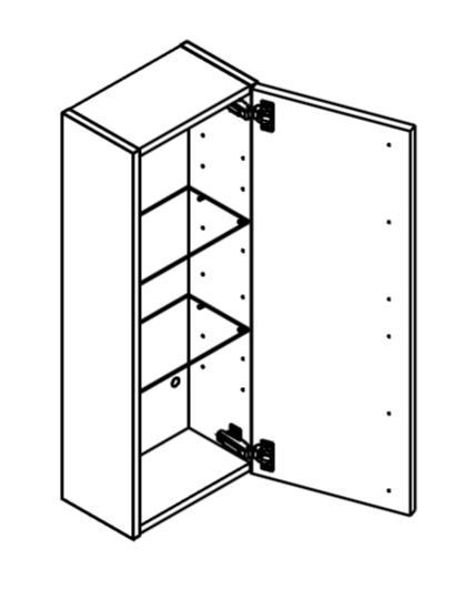 Dansani Luna Urban overskab - Venstrehængslet - Brun eg Dansani Luna Urban overskab - Venstrehængslet - Brun eg