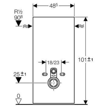 Geberit One væghængt toilet m/sæde og hvid Monolith cisterne Geberit One væghængt toilet m/sæde og hvid Monolith cisterne
