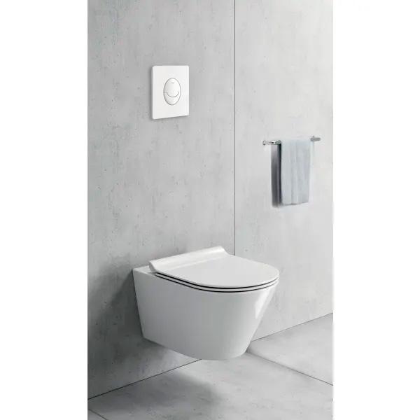 GSI Kube X kompakt 50 toiletpakke inkl. sæde, cisterne og betjening i hvid GSI Kube X kompakt 50 toiletpakke inkl. sæde, cisterne og betjening i hvid