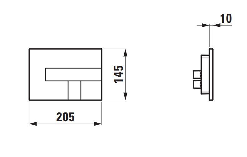 Laufen Roca Gap round RIMless toiletpakke inkl. sæde m/softclose, cisterne og krom AW100 betjening