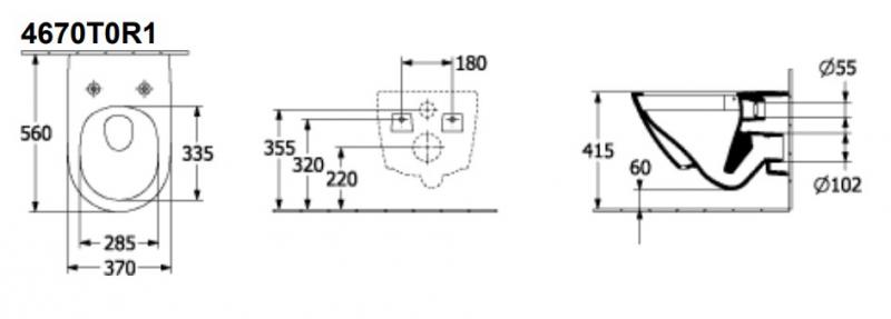 V&B Subway 3.0 m/CeramicPlus og TwistFlush toiletpakke inkl. sæde m/soft-close, cisterne og mat sort betjening V&B Subway 3.0 m/CeramicPlus og TwistFlush toiletpakke inkl. sæde m/soft-close, cisterne og mat sort betjening