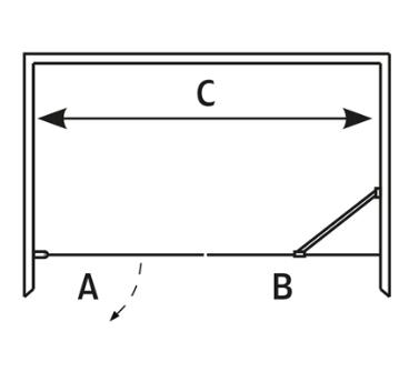 Hafa Brusevæg Igloo Pro Niche 1455-1490 mm dør 70 væg 80 cm klart glas/alu Hafa Brusevæg Igloo Pro Niche 1455-1490 mm dør 70 væg 80 cm klart glas/alu