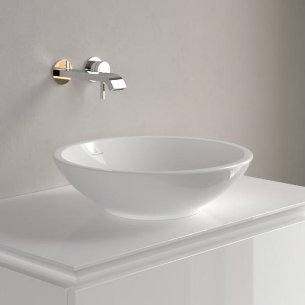 V&B Loop&Friends 43 fritstående bowlevask - Med overløb - Ceramic+