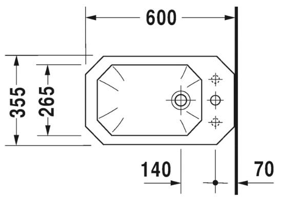 Duravit 1930 gulvstående bidet - 1 hanehul Duravit 1930 gulvstående bidet - 1 hanehul