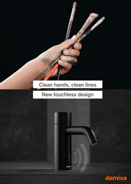 Damixa Silhouet Touchless håndvaskarmatur - Matsort Damixa Silhouet Touchless håndvaskarmatur - Matsort