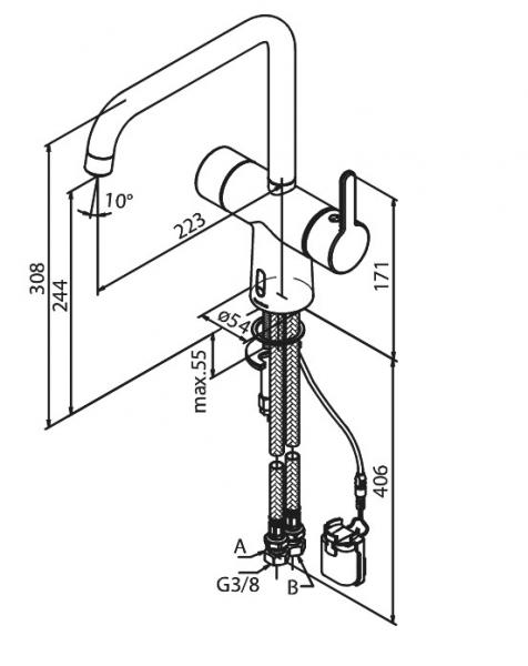 Damixa Silhouet Touchless køkkenarmatur - Mat sort Damixa Silhouet Touchless køkkenarmatur - Mat sort