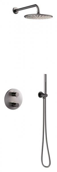 Damixa Silhouet komplet brusesystem til indbygning - Børstet grafitgrå Damixa Silhouet komplet brusesystem til indbygning - Børstet grafitgrå