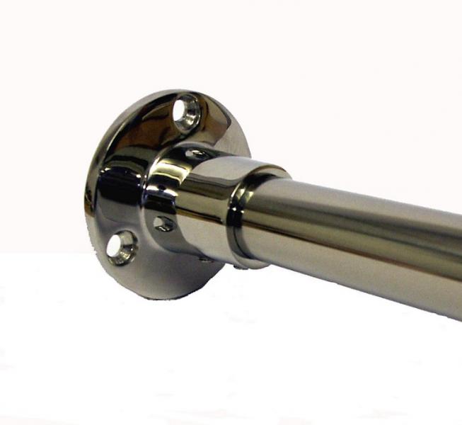 Van Der P Forhængstang 100x200cm m/2 vægflanger - Rustfri stål Van Der P Forhængstang 100x200cm m/2 vægflanger - Rustfri stål