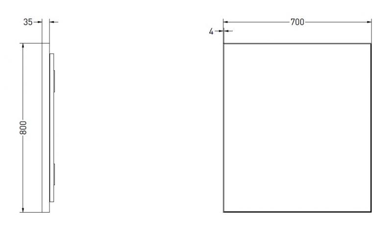 Sanibell Ink SP32 firkantet spejl m/backlight, varme og sensor 70 x 80 cm - Børstet mat guld Sanibell Ink SP32 firkantet spejl m/backlight, varme og sensor 70 x 80 cm - Børstet mat guld