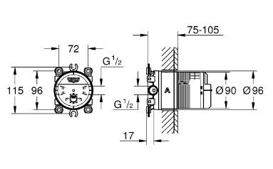 Grohe Cube SmartControl 310 komplet brusesystem m/SmartActive brus til indbygning - Børstet warm sunset Grohe Cube SmartControl 310 komplet brusesystem m/SmartActive brus til indbygning - Børstet warm sunset