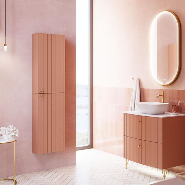 Dansani Luna Vintage overskab m/låge og riller - Højrehængslet - Valgfri farve