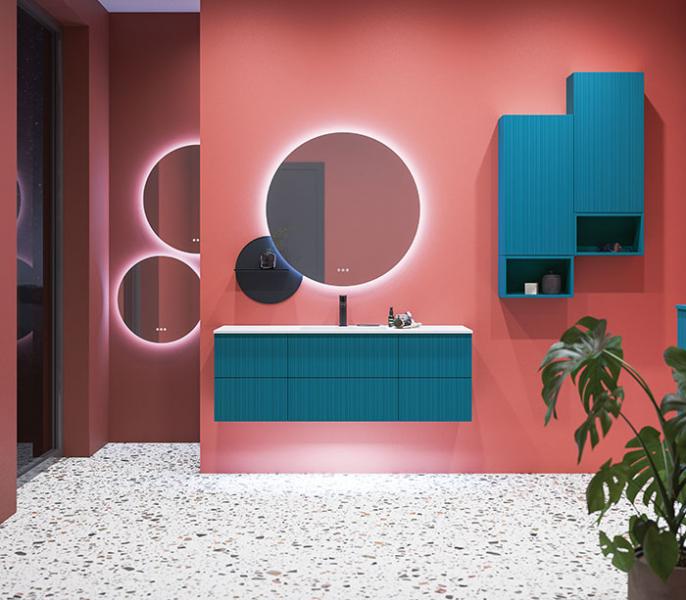 Dansani Luna Urban 140 møbelsæt m/Minore vask og riflet front - Valgfri farve Dansani Luna Urban 140 møbelsæt m/Minore vask og riflet front - Valgfri farve