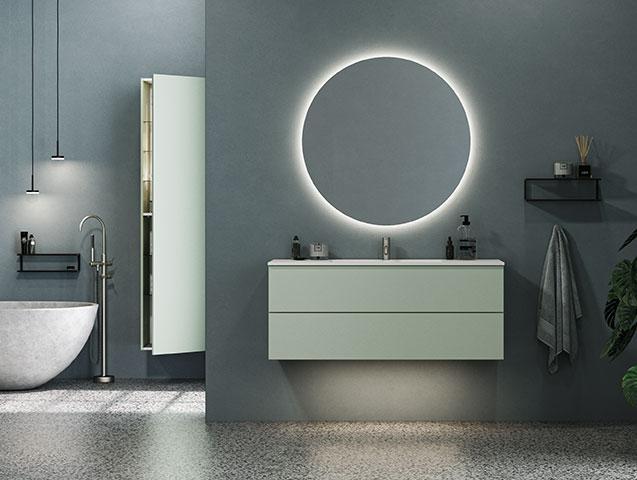 Dansani Luna Urban 120 møbelsæt m/Minore vask og skuffer - Valgfri farve