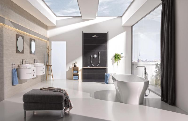 Grohe Essence New h&aring;ndvaskarmatur m/bundventil - Poleret cool sunrise