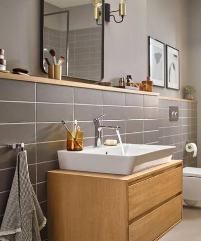 hansgrohe Rebris E 110 håndvaskarmatur m/Coolstart og løft-op bundventil - Krom