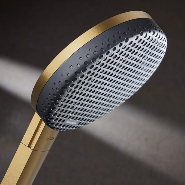 hansgrohe Raindance Alive Q Showerpipe 200/340 1jet m/ShowerSelect Comfort og EcoSmart - Børstet bronze