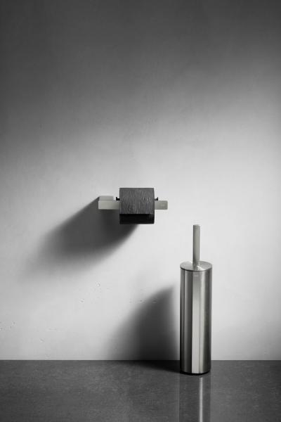 Unidrain ReFrame toiletbørste til gulv - Børstet stål Unidrain ReFrame toiletbørste til gulv - Børstet stål