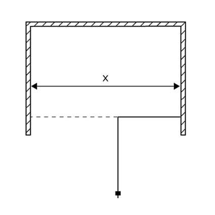 Strømberg Lucca 55 svingdør m/sidepanel - Skræddersyet Strømberg Lucca 55 svingdør m/sidepanel - Skræddersyet