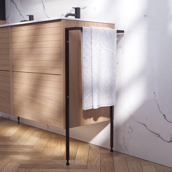 Dansani Luna Classic 120 møbelsæt m/Angular vask og skuffer - Lys eg, lameller Dansani Luna Classic 120 møbelsæt m/Angular vask og skuffer - Lys eg, lameller