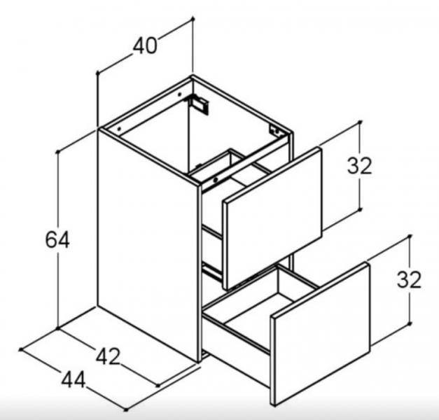 Dansani YOU Urban 100 møbelsæt m/Cube håndvask - Valgfri farve Dansani YOU Urban 100 møbelsæt m/Cube håndvask - Valgfri farve