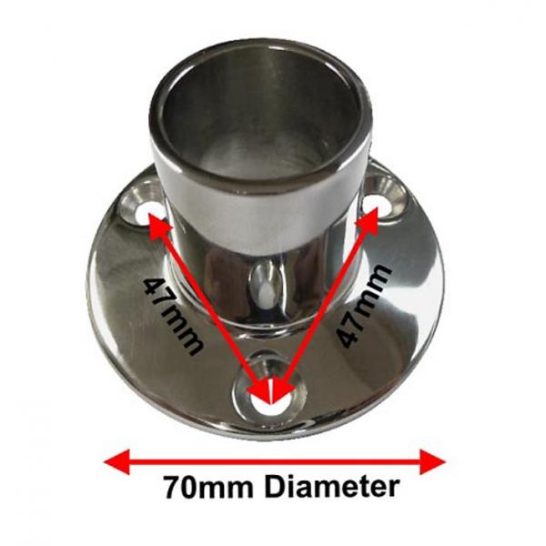 Van Der P Forhængstang 100x100cm m/2 vægflanger - Rustfri stål Van Der P Forhængstang 100x100cm m/2 vægflanger - Rustfri stål