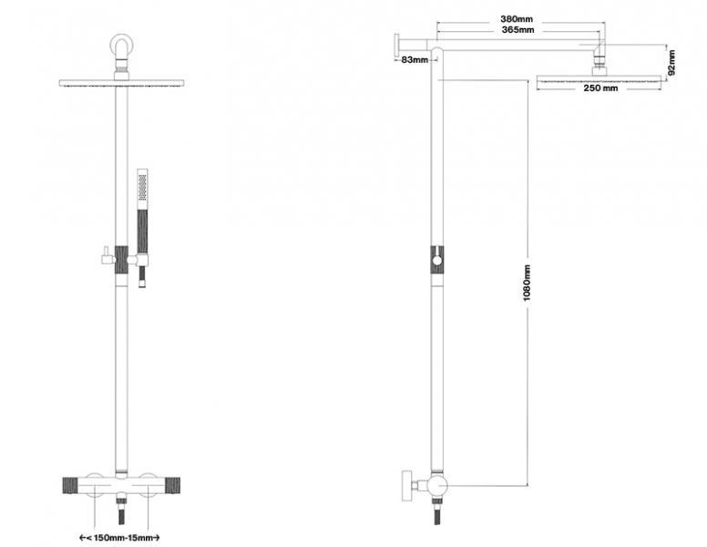 Cassøe Crystal Cut komplet pakke til badeværelset - Børstet messing Cassøe Crystal Cut komplet pakke til badeværelset - Børstet messing
